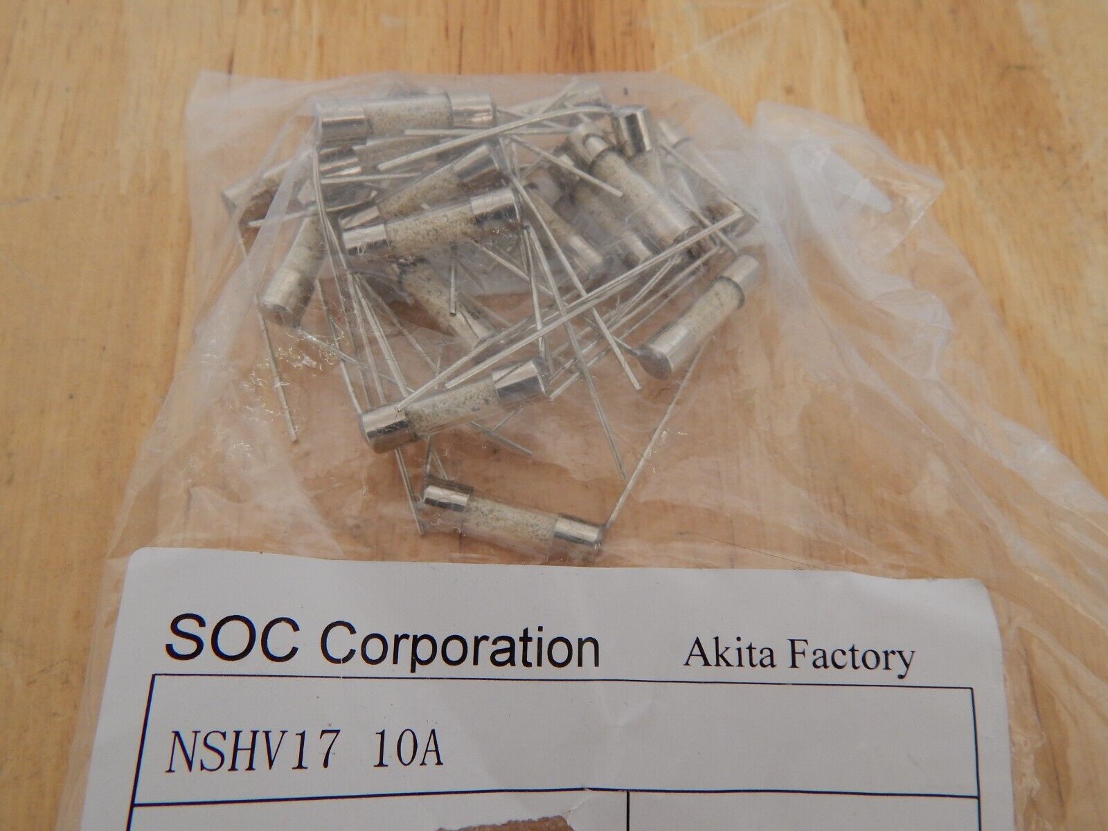 (15 PCs) NSHV17 10A Fuses, Inrush, SOC Corporation (15 PCs) NSHV17 10A Fuses, Inrush, SOC Corporation